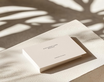 Mockup briefpapier | Papiermodel A5 | Mockup papieren kaart | Ontwerpmodel | Papieren mock-up | Modern model | Minimale mock-up
