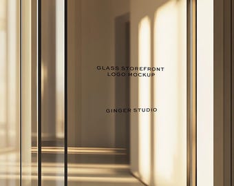 Minimal Glass Door Mockup: Shopfront Logo Design (PSD File)