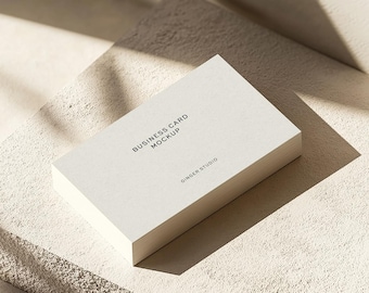 Visitekaartjesmodel | Papiermodel A6 | Mockup bedankkaart | Mockup papieren kaart | Mockup papieren kaart A6 | Modern model | Minimale mock-up