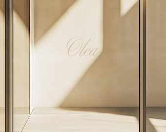 Minimal Glass Door Logo Mockup: Shopfront Branding (PSD)