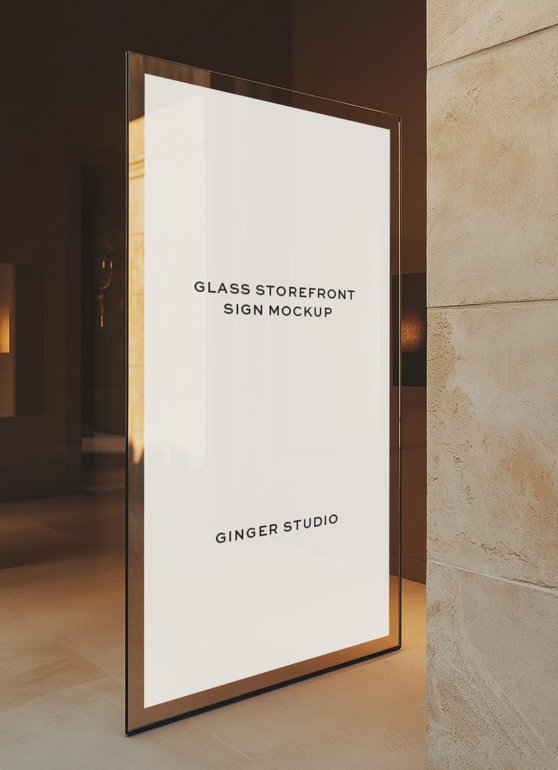 Glass sign mockup | Front door sign mockup | Shopfront mockup | Advertisement mockup | Shop Storefront Mockup | Modern Glass Mockup | add mockup | ads mockup | marketing mockup