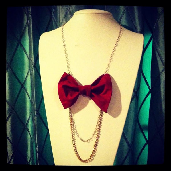 bow ties are cool chain necklace