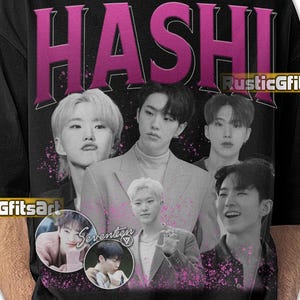 HASHI SEVENTEEN K-POP Shirt, Kwon Soon-young 17 Kpop Concert T-Shirt, Hashi Seventeen Bootleg Tour Merch, Hashi Custom Tribute Tee Fans Gift