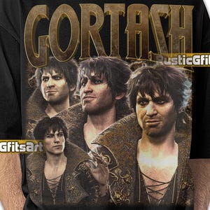 GORTASH BALDUR&#39;S GATE Shirt, Baldur&#39;s Gate 3 Custom T-Shirt, BG3 Vintage Retro Tribute Merch, Enver Gortash Rap Tee, Funny BG3 Tee Fans Gift