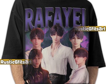 Camiseta RAFAYEL LOVE AND DEEPSPACE, camiseta personalizada de Rafael Lads Abysswalker, merchandising vintage de Rafael El Dios de las Mareas, camisetas de rap de Lemurian Sea God