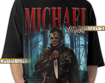 MICHAEL MYERS HALLOWEEN Shirt, Michael Myers Halloween Ends Custom T-Shirt, Michael Myers Vintage Tribute Merch, Michael Myers Tee Fans Gift