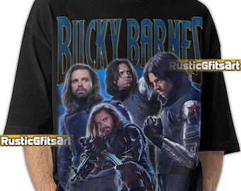 BUCKY BARNES AVENGERS Shirt, Bucky Barnes Winter Soldier Custom T-Shirt, Sebastian Stan Homage Merch, Captain America Bootleg Tees Fans Gift