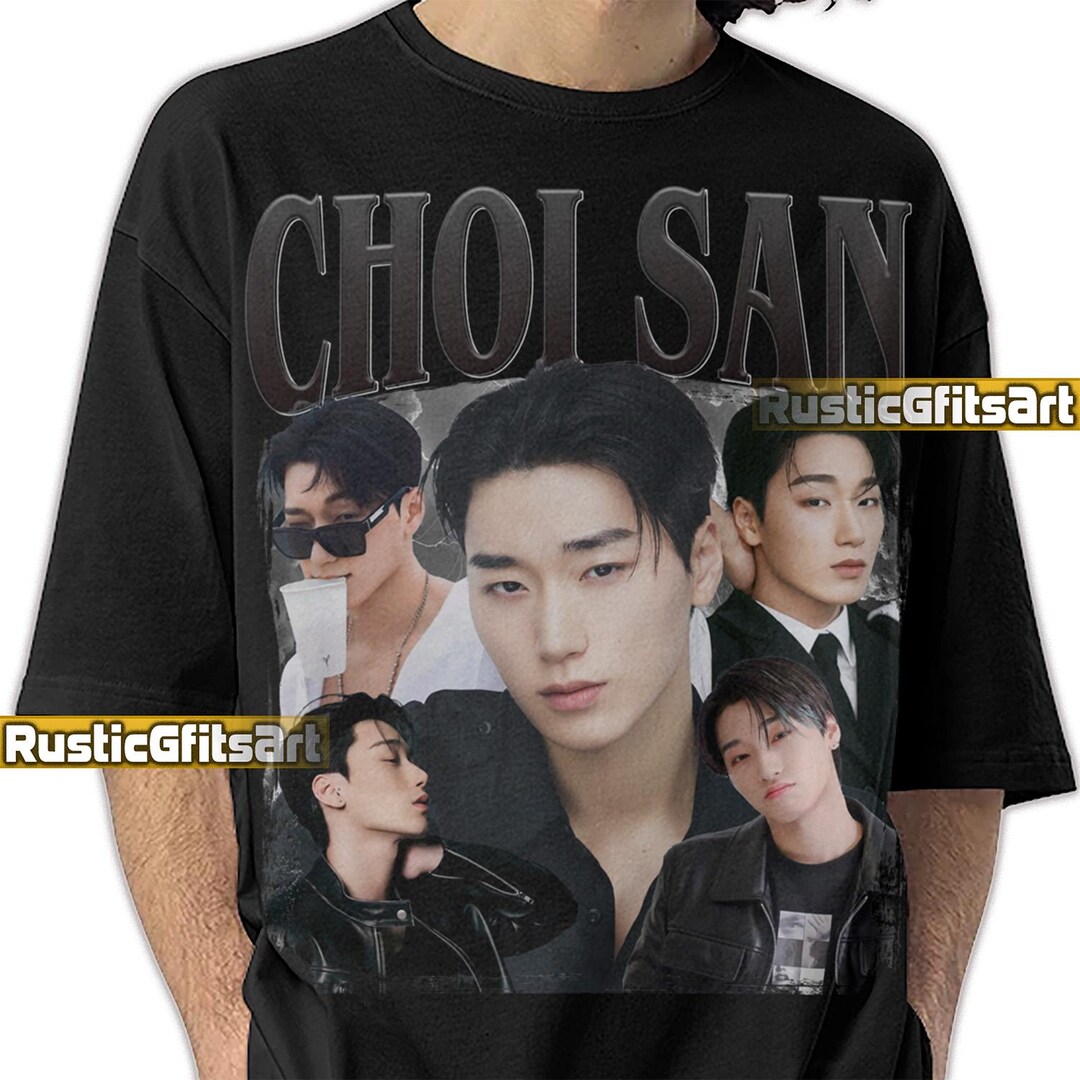 CHOI SAN ATEEZ K-pop Shirt, San Ateez Custom T-shirt, Choi San Kpop ...