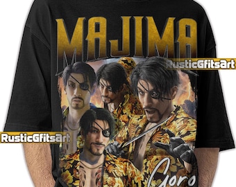 MAJIMA GORO YAKUZA Shirt, Majima Goro Custom T-Shirt, Shimano no kyōken Yakuza Like A Dragon Vintage Bootleg Tees, Majimo Goro Fans Gift