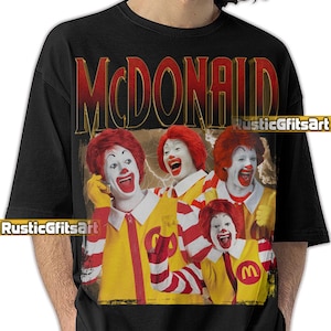 Parody - Vintage Tee Etsy McLenin's McDonalds T-Shirt 90's