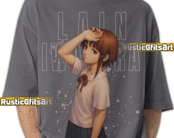 LAIN IWAKURA SERIAL Experiments Lain Shirt, Iwakura Rein Anime
