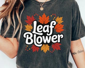 Leaf Blower, Funny Spooktacular Fall , Sucking Leaf Blowers PNG, Digital Sublimation T-Shirt Design