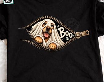 Zipper Ghost Png, Halloween Dog Ghost PNG, Boo Ghost PNG, Spooky Season PNG, Halloween Dog, Cute Ghost png