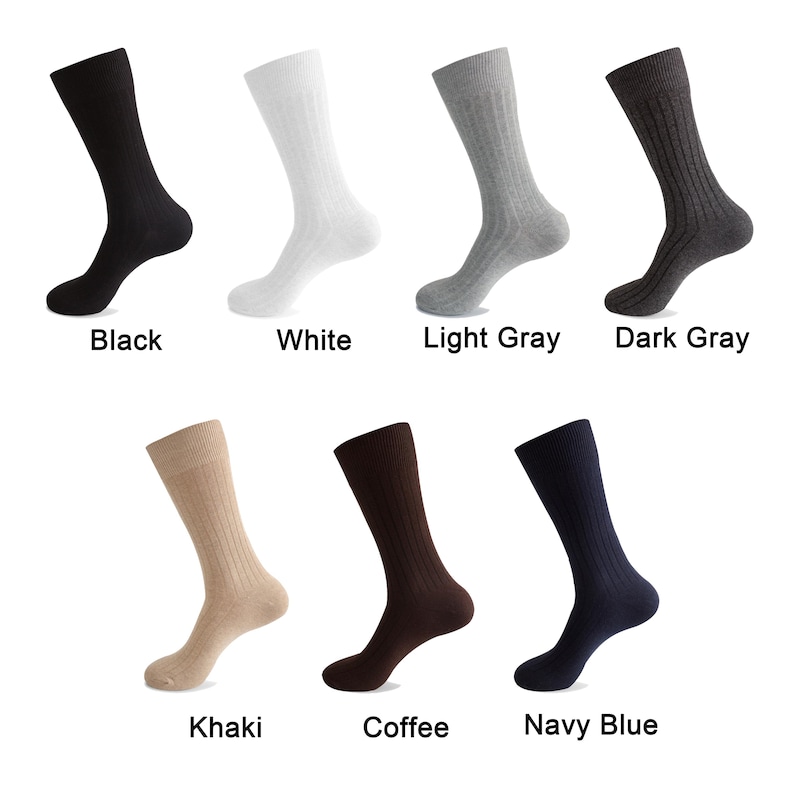 Custom Embroidery Monogrammed Socks,Premium Cotton Mens Socks,Personalized Groomsmen Socks, Bachelor Party & Wedding Favor Gift for Guys image 9