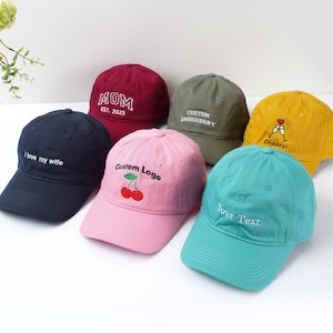 Personalized Embroidery Logo Baseball Hat,Custom Embroidered Cap,Custom Embroidered Bridesmaid Cap,For Wedding Gift,For Fathers Day Gifts.