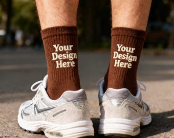 Personalized socks with your name,text,logo,Embroidery Unisex Cotton Socks,sports socks,Team socks,Personalized unique gifts,Wedding Socks。