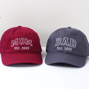 Personalized Dad Mom Hat,Custom Embroidered 3D text,Logo Cap,Custom Baseball hat,Fraternity hat,For him/herHoliday gift,bachelor party gifts