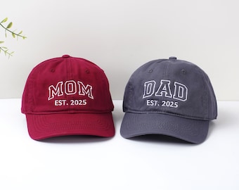 Personalized Dad Mom Hat,Custom Embroidered 3D text,Logo Cap,Custom Baseball hat,Fraternity hat,For him/herHoliday gift,bachelor party gifts