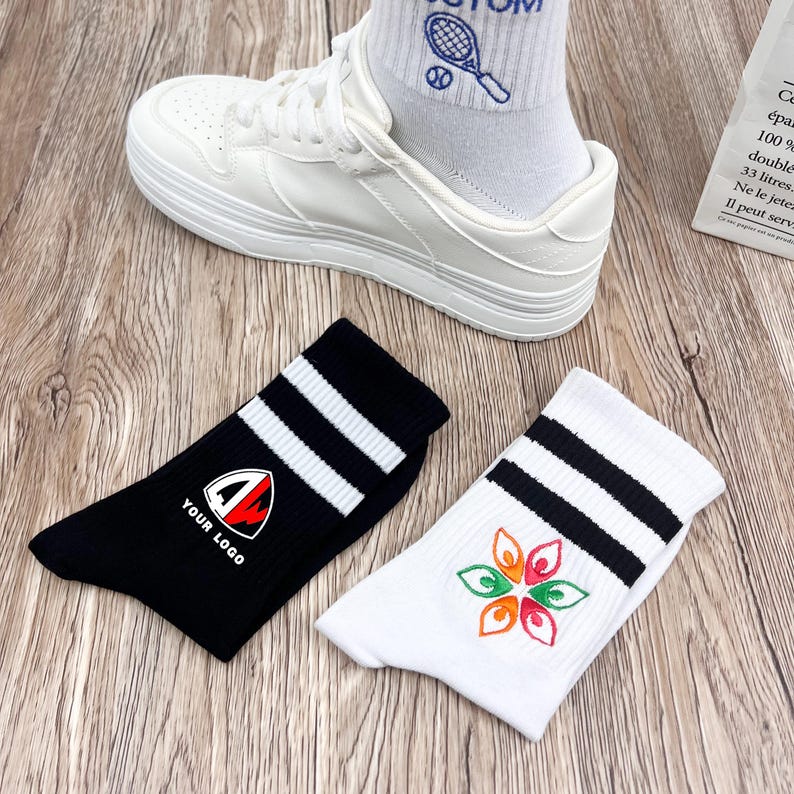Custom Socks With Your Design or Logo,personalized Embroidered Socks ...