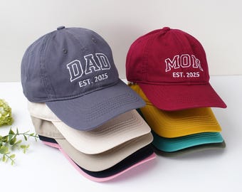 Custom logo embroidered hats,Text baseball caps,personalized hats,bridal hats,new mom and dad gifts,bachelorette party gifts,customized hat