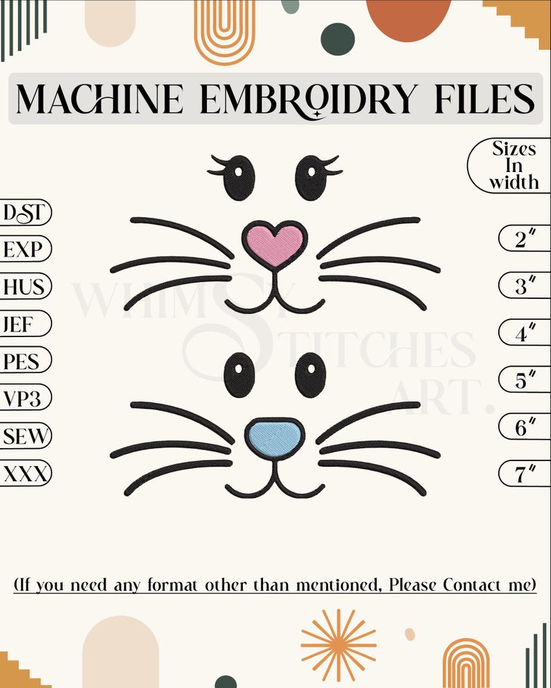 Bunny Face Embroidery Design: Rabbit Applique, Easter Design (digital ...