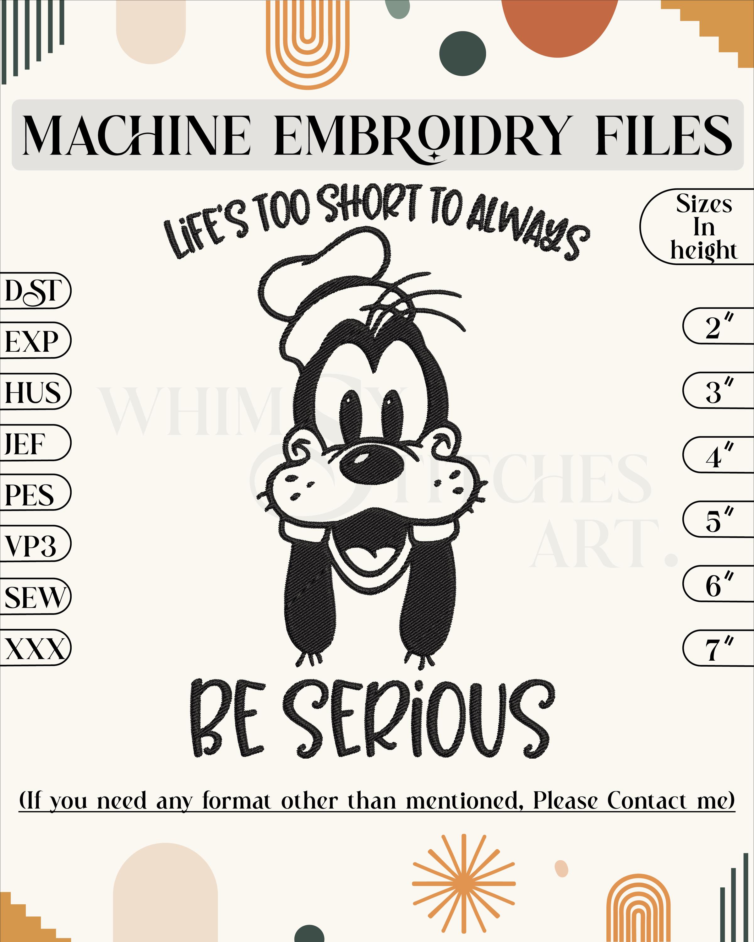 Goofy Embroidery design Goofy Machine embroidery designs Mickey mouse embroidery designs friends Goofy embroidery designs File.