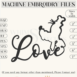 Goofy Embroidery design Goofy Machine embroidery designs Mickey mouse embroidery designs friends Goofy embroidery designs File,6 Designs