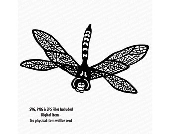 Shadow Darner Dragonfly SVG  EPS PNG Instant Digital Download for Cricut or Lazer Cut