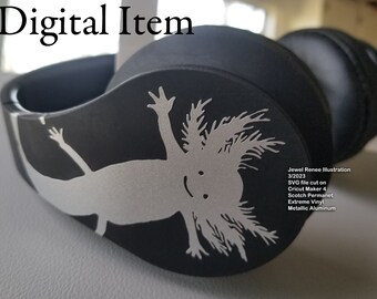 Smiling Axolotl SVG EPS PNG Instant Download
