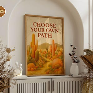 Sedona Saguaro Cactus Art Print, Western Decor, southwestern decor,southwestern wall art, Desert Painting Print,Botanical Art,sonoran desert