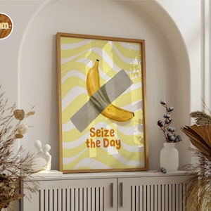banana taped to wall price, Duct Tape Banana,Disco Banana Art Print, wall art banana,Kitchen Decor Bananas Art Print,Disco Bananas Art Print
