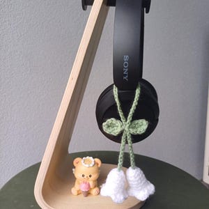 Lily of the Valley Flower Headphone and Bag Charm