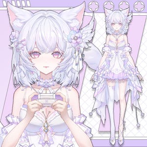 Customizable Live2D Premade Vtuber | Editable & Rigging | Customized
