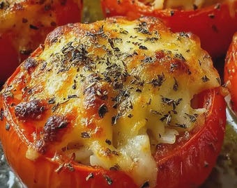 Ripieni di formaggio al forno - Scheda ricetta digitale / PDF stampabile / Veloce e facile