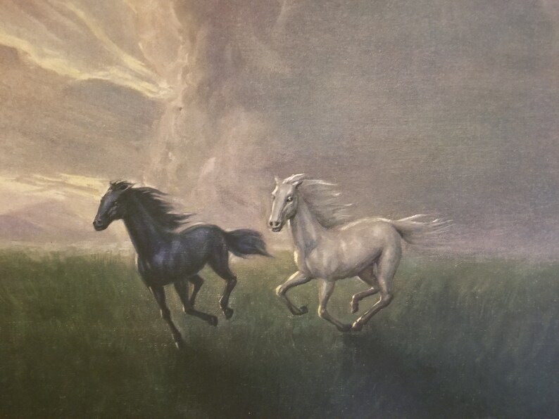 Gathering Storm Bruno Bramanti Horses MCM Turner Wall Etsy