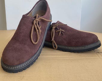 Chaussures Lederhosen pour hommes, chaussures allemandes, chaussures Oktoberfest marron foncé