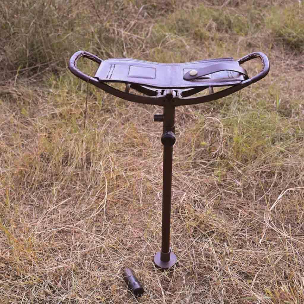 Chaise pliante vintage pour bâtons de tir, siège de chasse portable, perchoir de randonnée compact pour événements, tabouret de campagne classique avec canne - France
