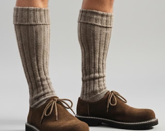 Mens Bavarian Suede Leather Shoes | Haferlschuhe Lederhosen Shoes | Oktoberfest Shoes | Trachten Footwear