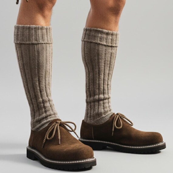 Classic Bavarian Lederhosen Shoes  Men’s Antiqued Brown German Footwear SHO-04_28b2f1c0-154c-488d-b7fa  main image 2