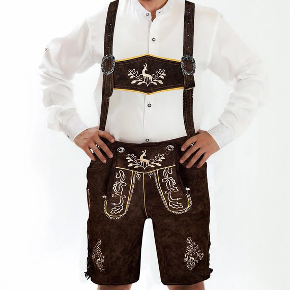 Oktoberfest Costume Suspenders Men AlpsOak Bavarian Suspenders For - Foto 4