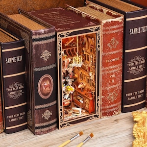 Kit per libreria "Painter's Day at Dusk" - Libreria in legno 3D per studio d'arte in miniatura fai da te, per adulti e adolescenti