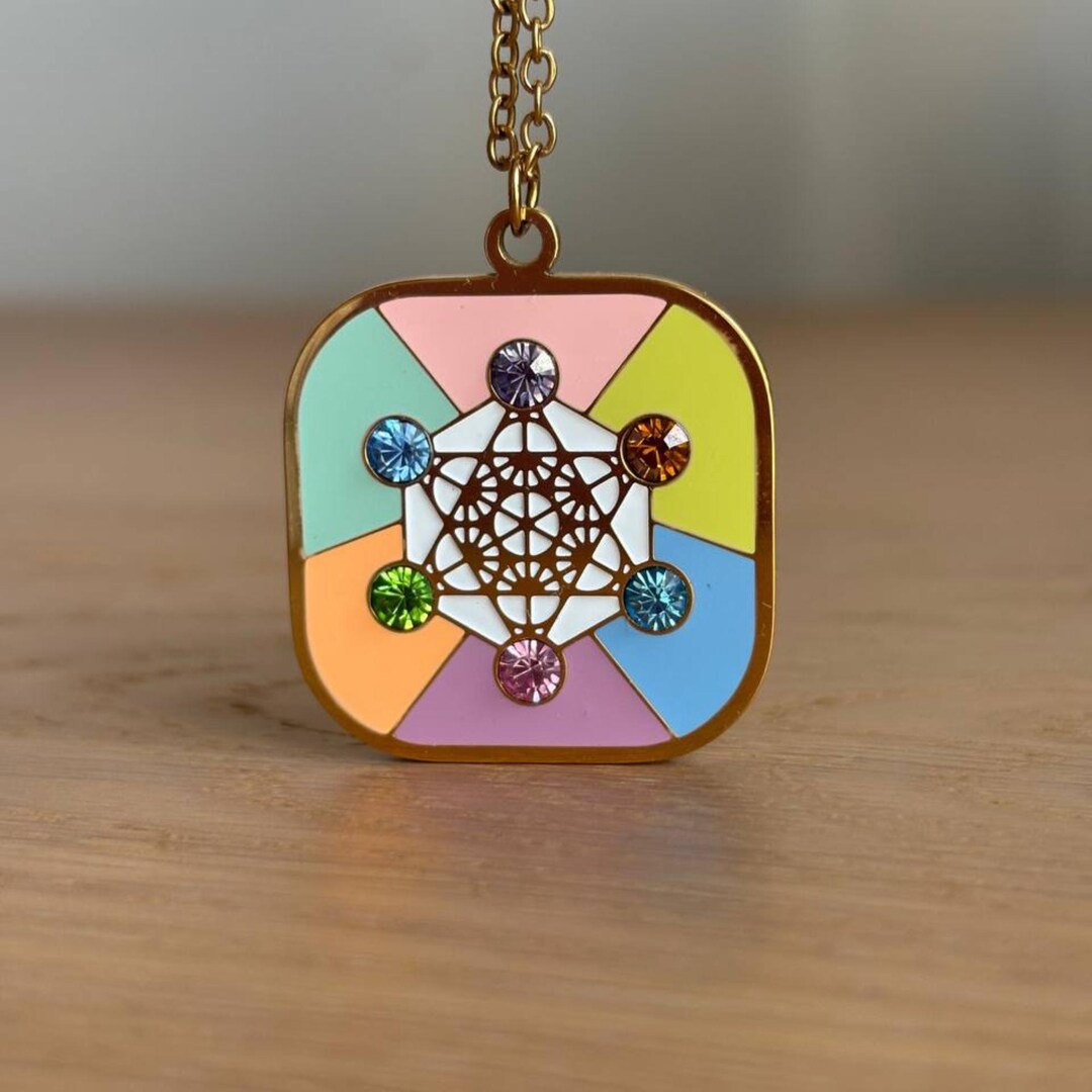 Metatron's Cube Pendant – Sacred Geometry of Light and Balance - Etsy
