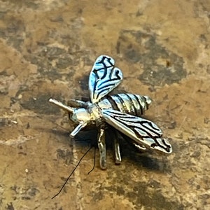 1pc sterling silver cast bees