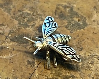 1pc sterling silver cast bees