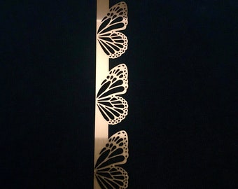 1pc Copper Butterfly wing decorative overlay pattern