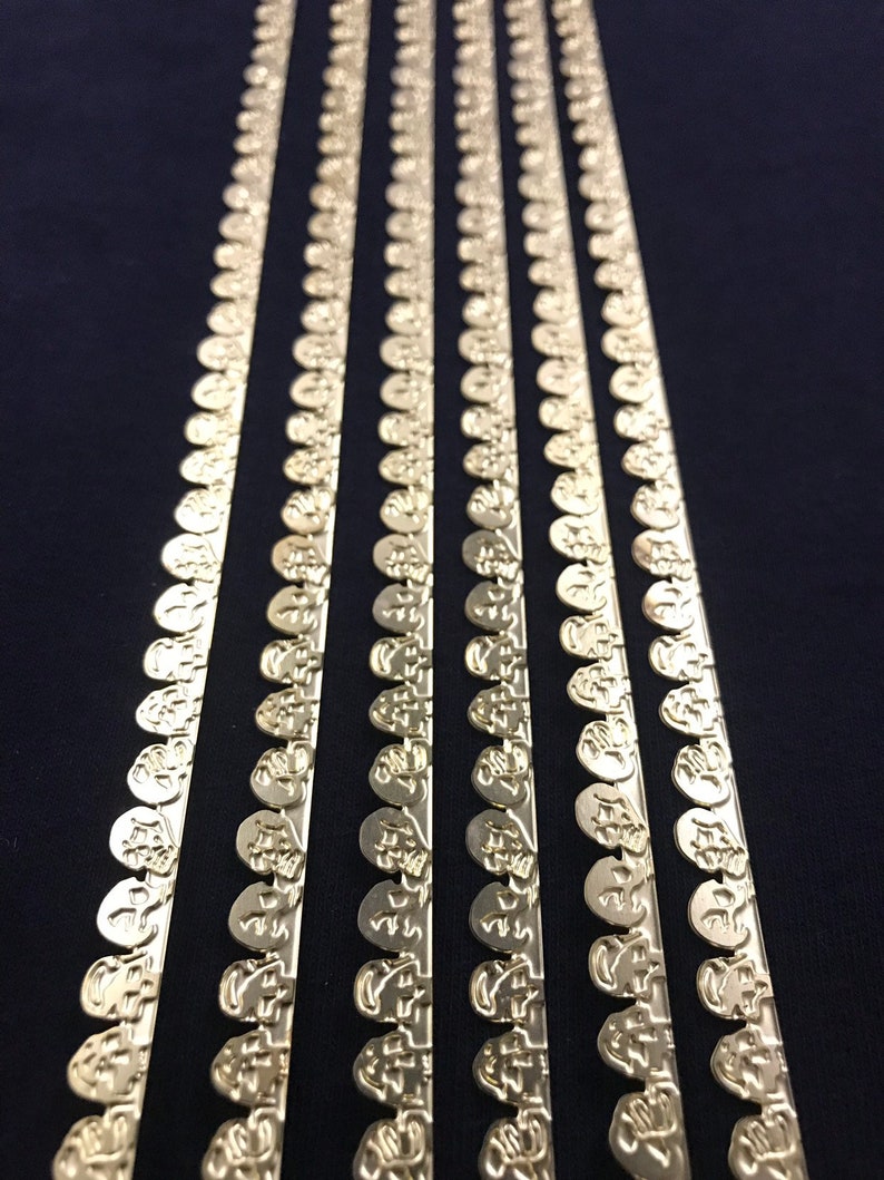 6pc BRASS Skull Decorative Fancy Bezel Gallery Wire Buy 5 Get Etsy