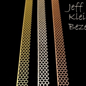 1pc COPPER or BRASS Honeycomb Decorative Bezel Wire