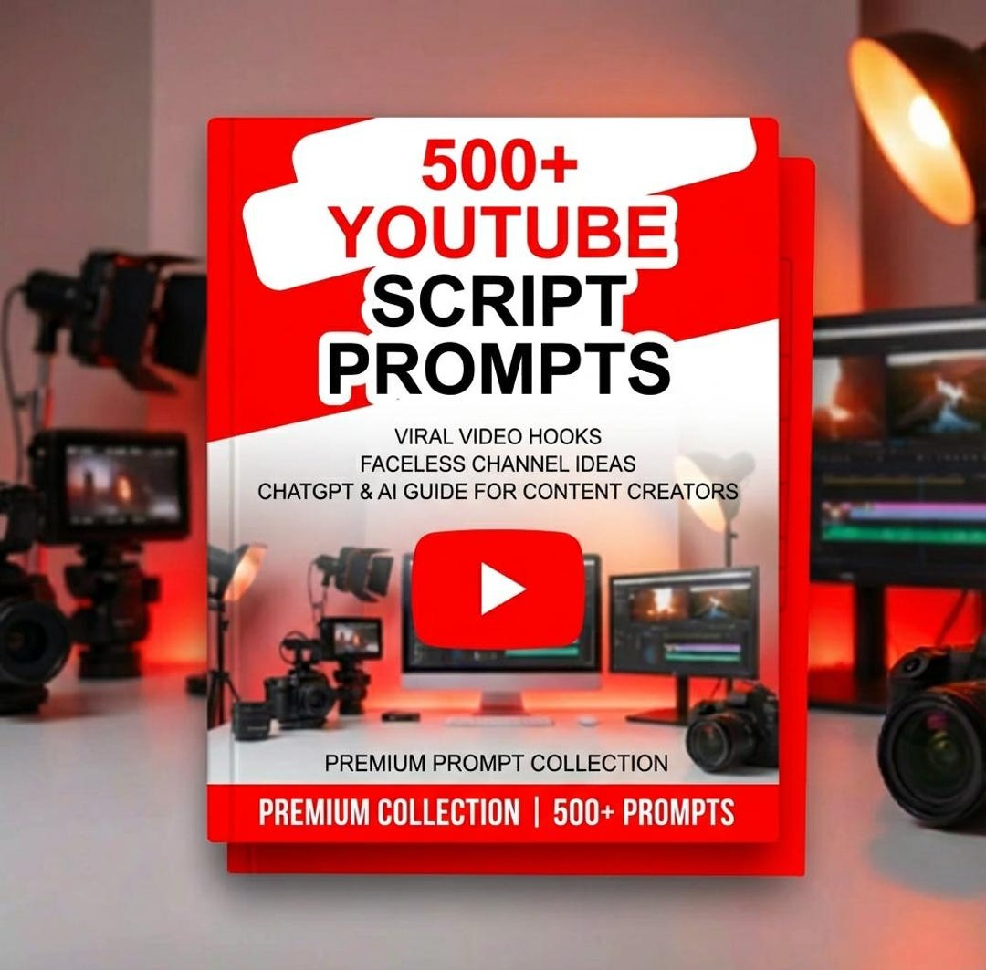 500+ Youtube Script Prompts | Chatgpt & AI Content Guide | Viral Video ...