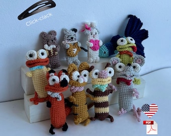 Crochet Fidget Toy Bundle (10 Patterns), Sensory Amigurumi Set, Fidget Animals Crochet Pattern PDF, Stress Relief Toy, DIY Crochet Toys