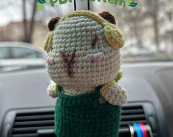 Capybara Amigurumi-mönster, virkat djur (PDF-mönster)